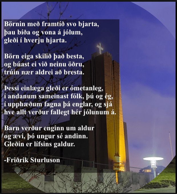 Fallegt hér jólunum á frumflutningur / New Christmas song&nbsp;premiere